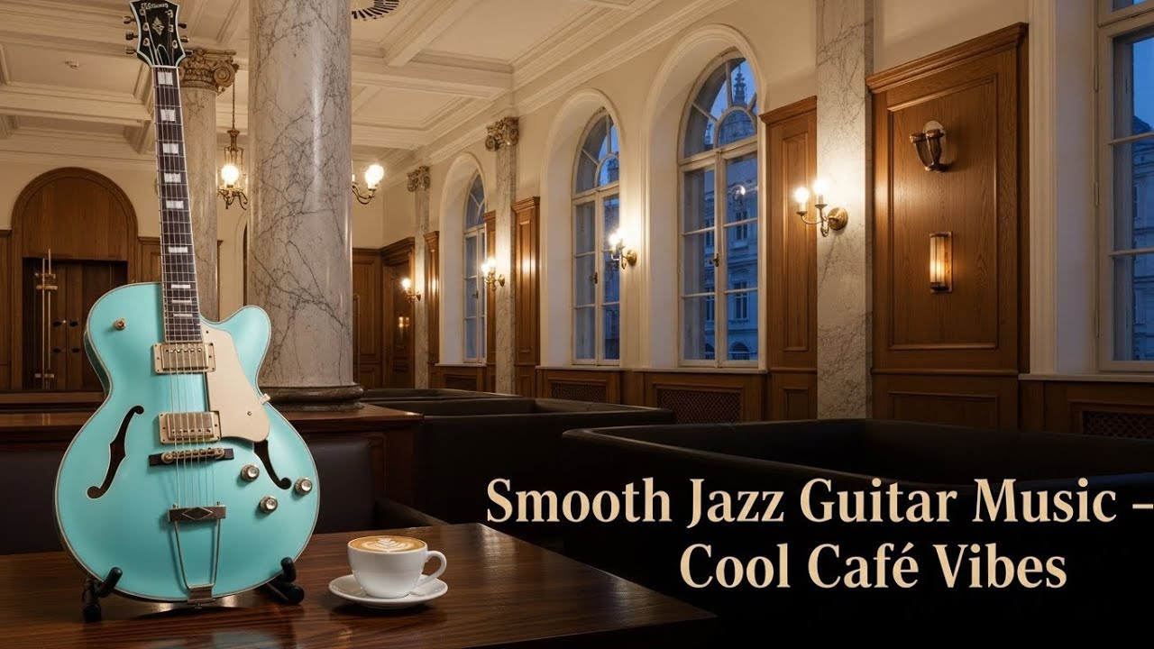 Smooth Jazz Guitar Sessions 🎶 Cool Cafe Vibes for Deep Focus, Relaxation & Work