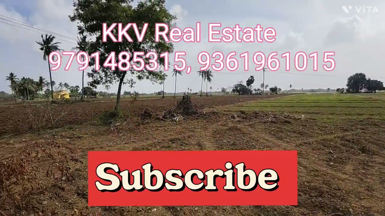 Ad No:122. 3 acer Punjai land for sales near SH Puthirankottai 