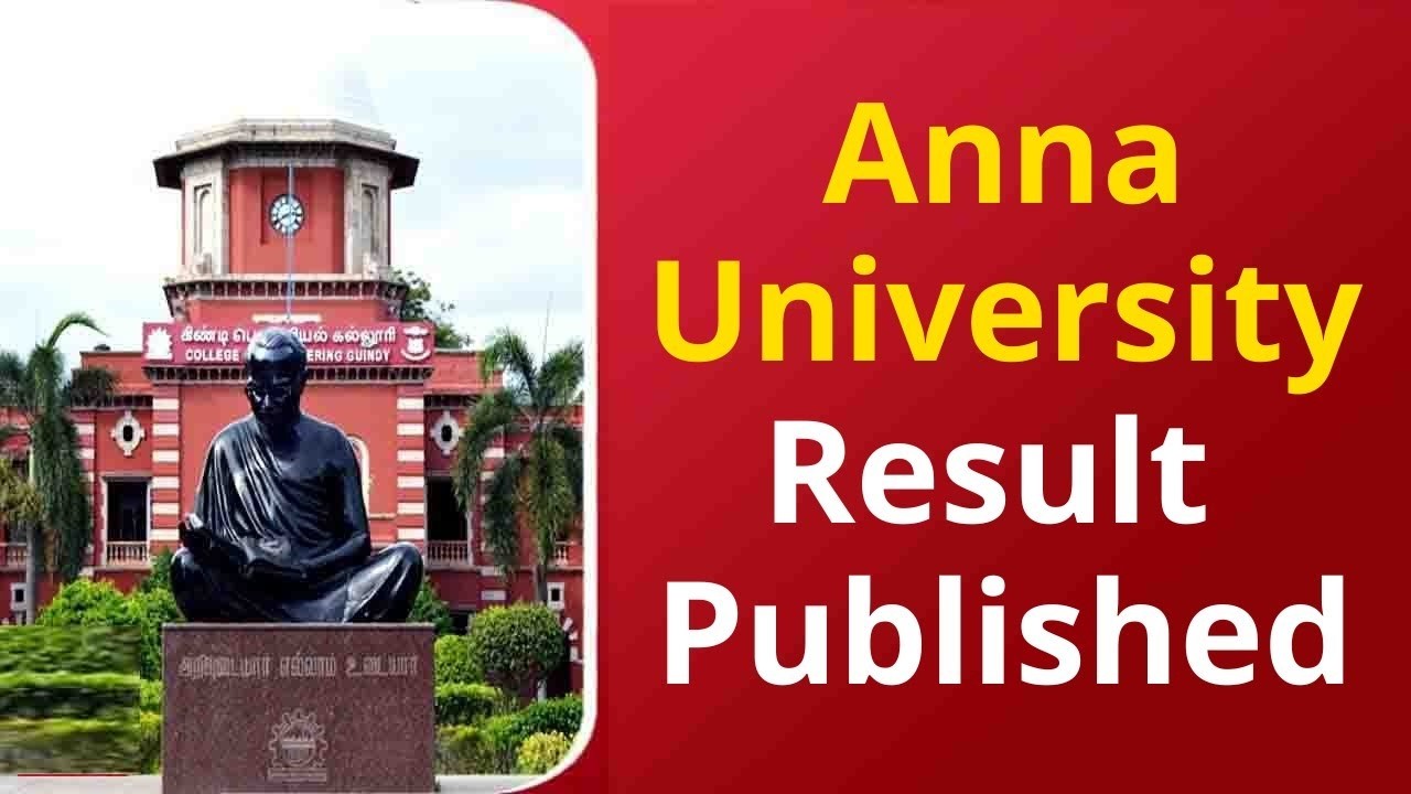 Anna University Results Published for Nov Dec 2025