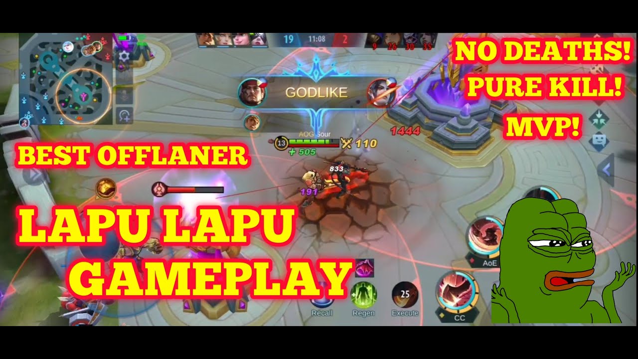 LAPU LAPU BEST OFFLANER | BEST BUILD AND EMBLEM | FULL GAMEPLAY