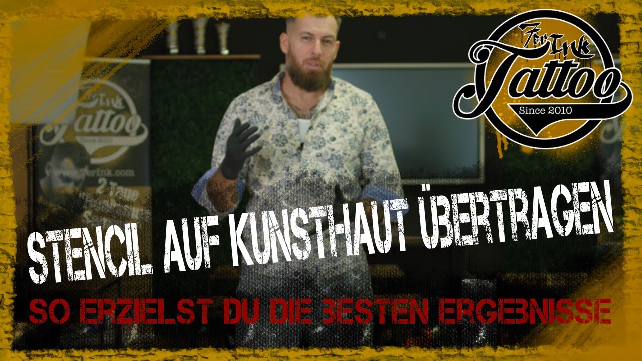 So fixierst du das Stencil richtig auf Kunsthaut! (Tattoo Tutorial)