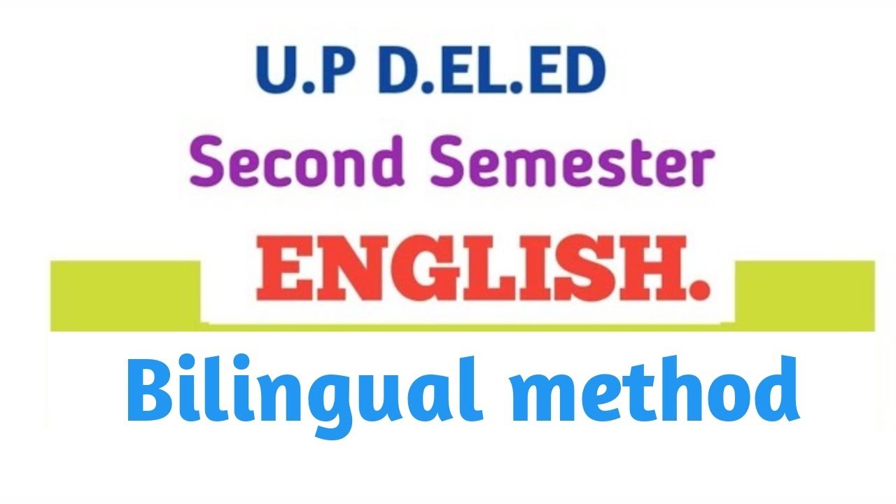 U.P D.EL.ED || SECOND SEMESTER || ENGLISH || Live Class