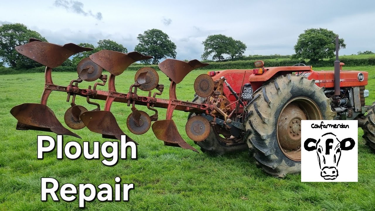 Vintage Thursday. Massey Ferguson plough gets new mouldboard.