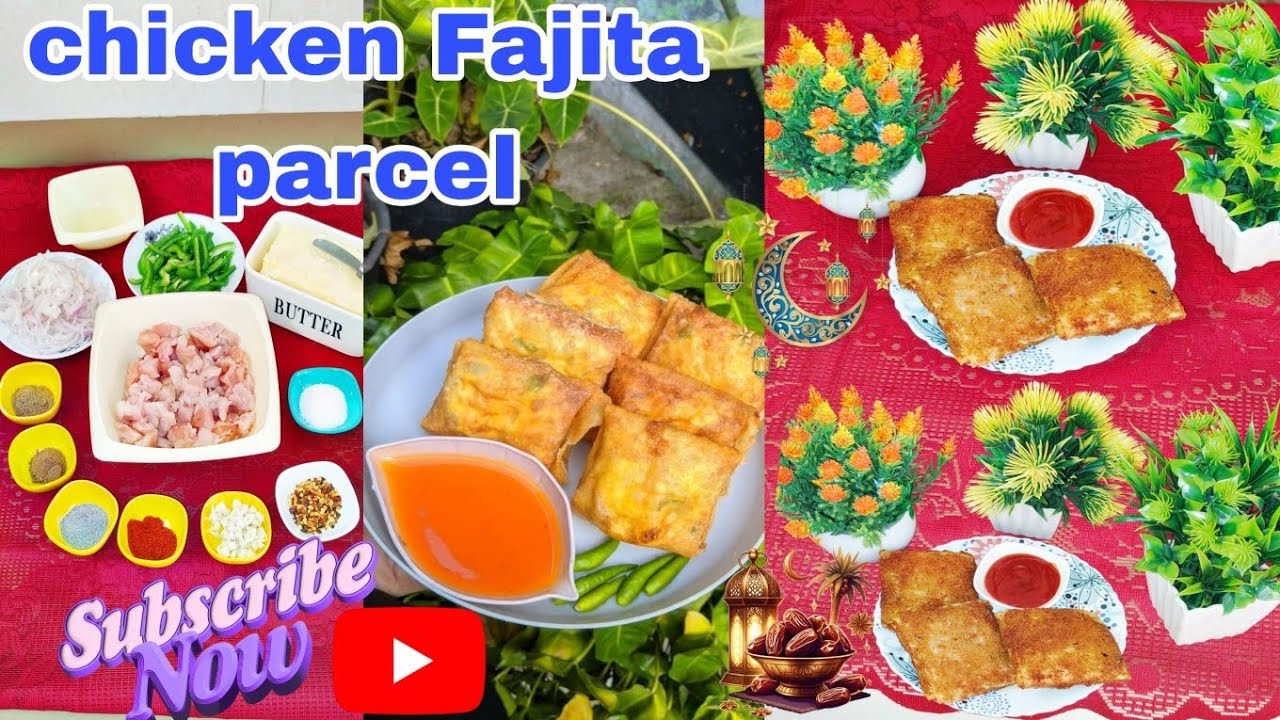Chicken fajita parcel recipe |Ramzan special | Iftar recipe | Make and freeze Ramzan recipe 😋🥰🫰🫶