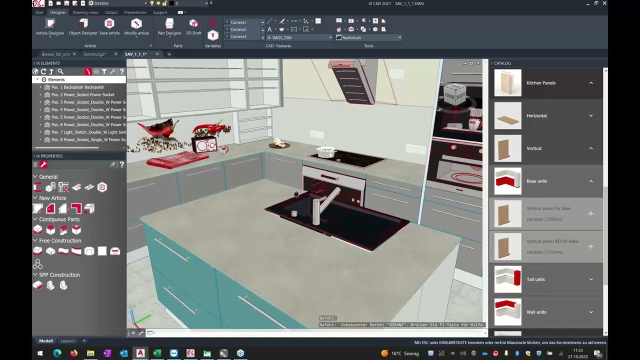 Imos iX21 CAD CAM Design, Reports and Outputs to Bsolid