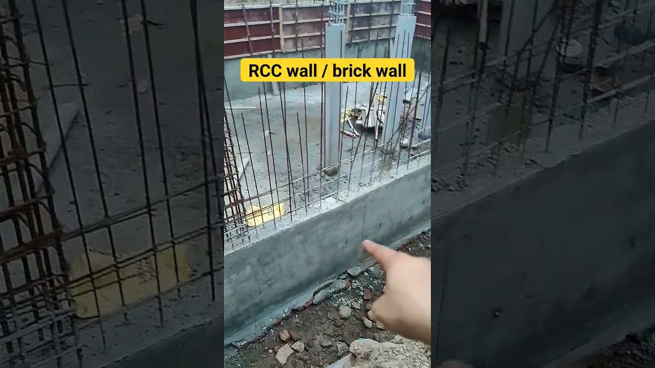 RCC v/s Brick wall #tatujitendra #buildingconstruction #viral #rccwall #shorts #short  #ytshorts