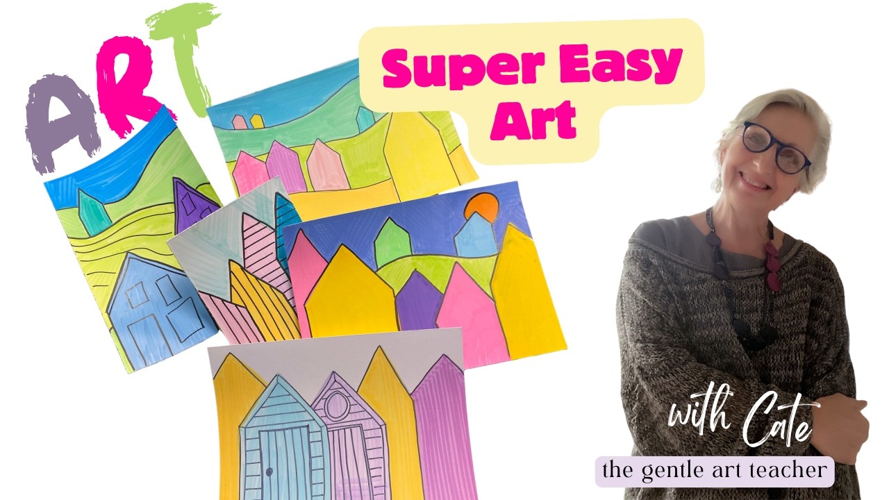 Simple Shapes, Beautiful Landscapes | Art Tutorial