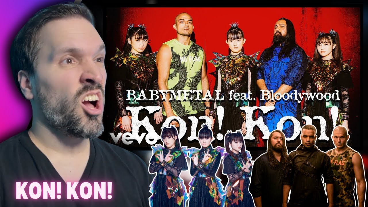 FIRST TIME Reacting To BABYMETAL - Kon! Kon! feat. Bloodywood (OFFICIAL MUSIC VIDEO)