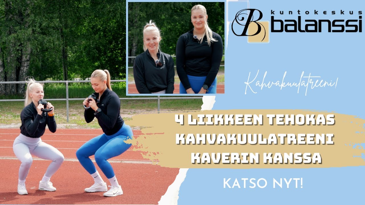 Tehokas 4 liikkeen kahvakuulatreeni kaverin kanssa