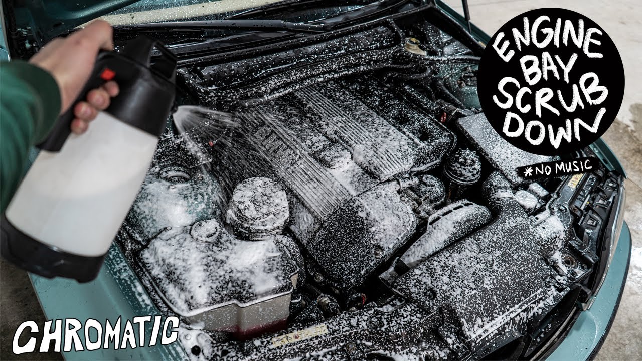 Deep Cleaning A Dirty BMW E46 Engine Bay - Raw Audio, ASMR Style!