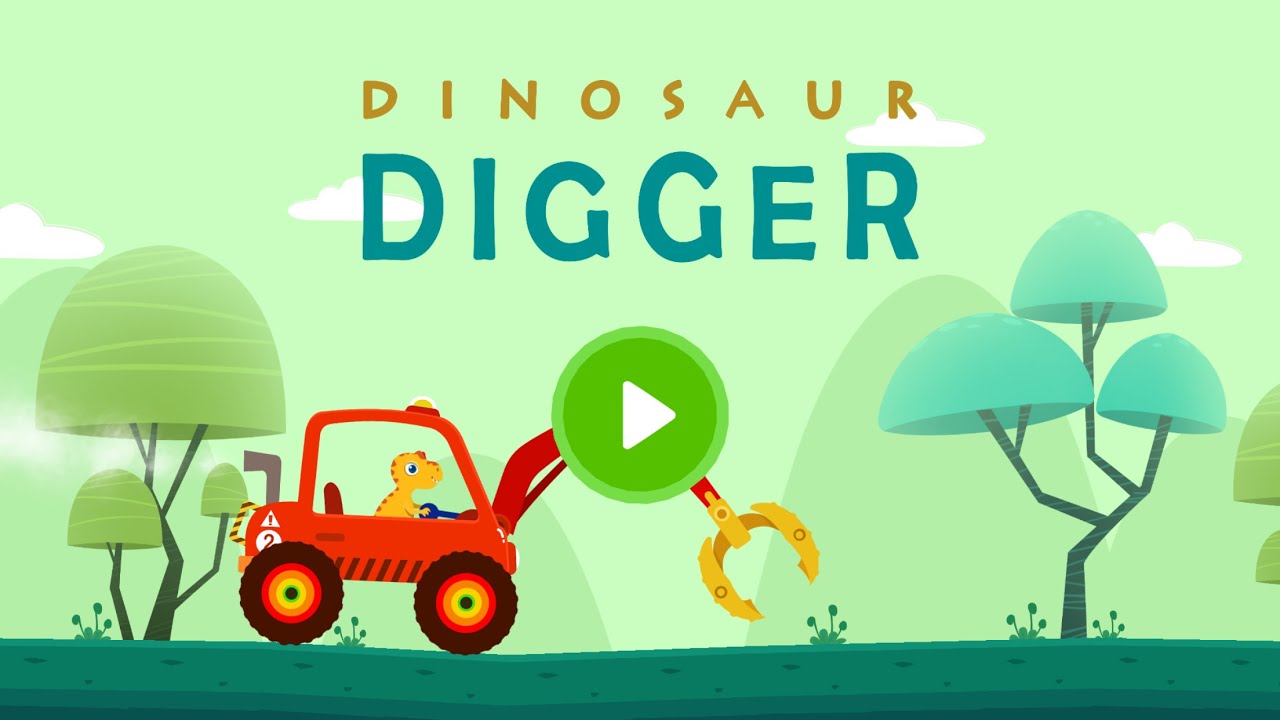 Dinosaur Digger🌠 - Kids Truck and Dinosaur Games | Kids Learning | Kids Games | @Yateland