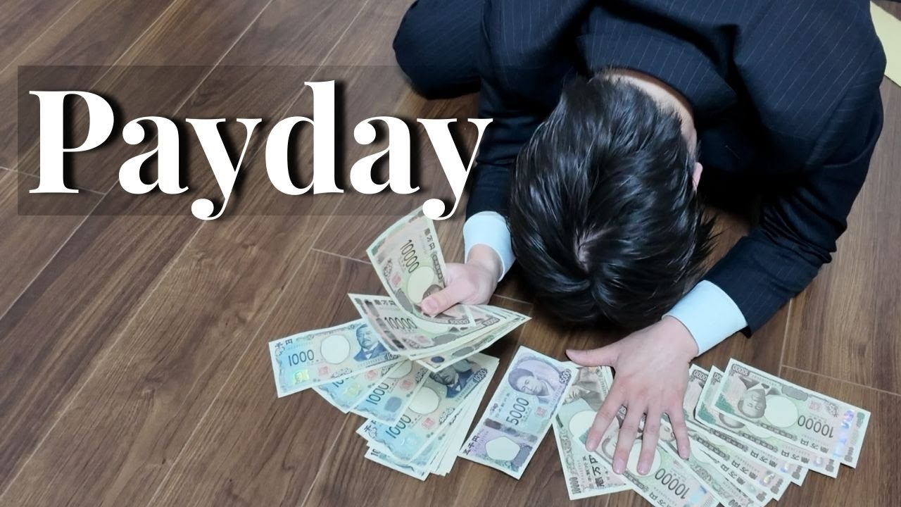 Low-Salary Japanese Salaryman Payday in Tokyo