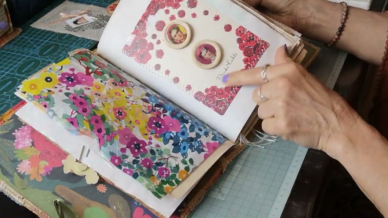 Présentation du JUNKJOURNAL sur le thème de FRIDA KAHLO