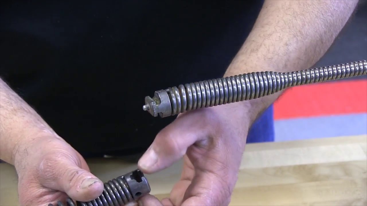Ridgid K-3800 Drain Cleaning Machine - Tool Installation & Removal