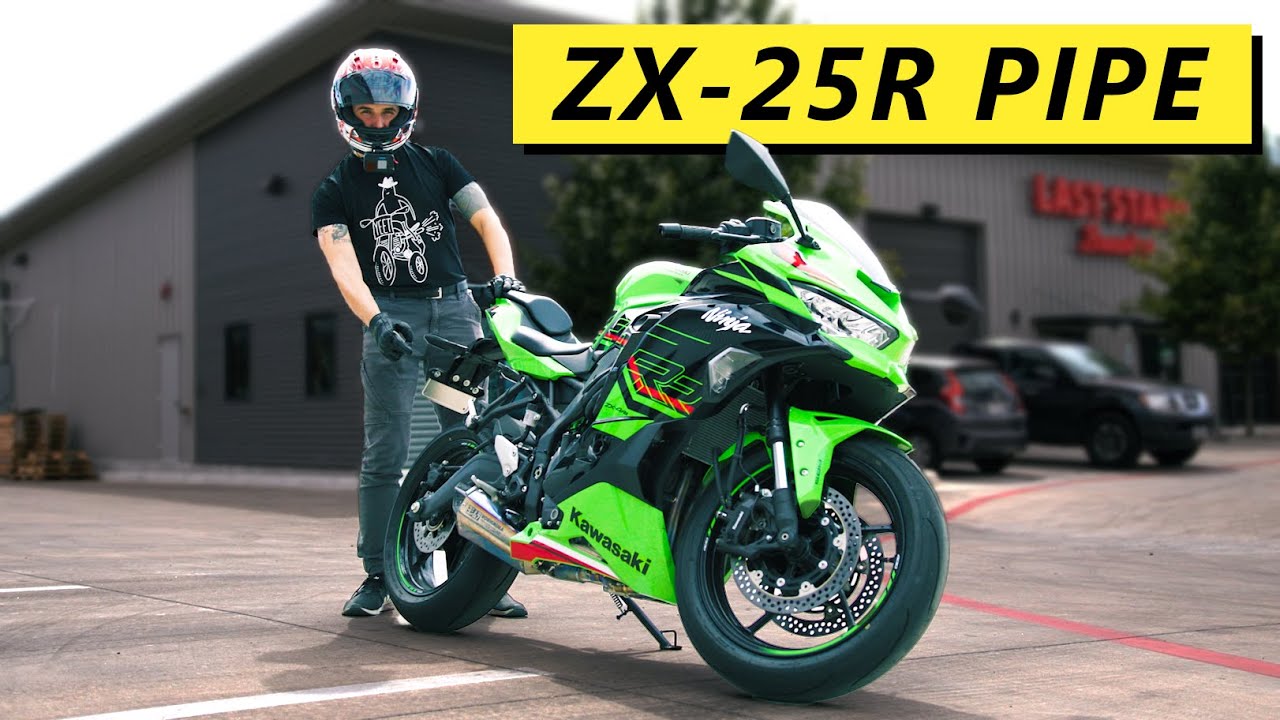 Full Exhaust Install For Kawasaki ZX4RR (Crazy Sound)