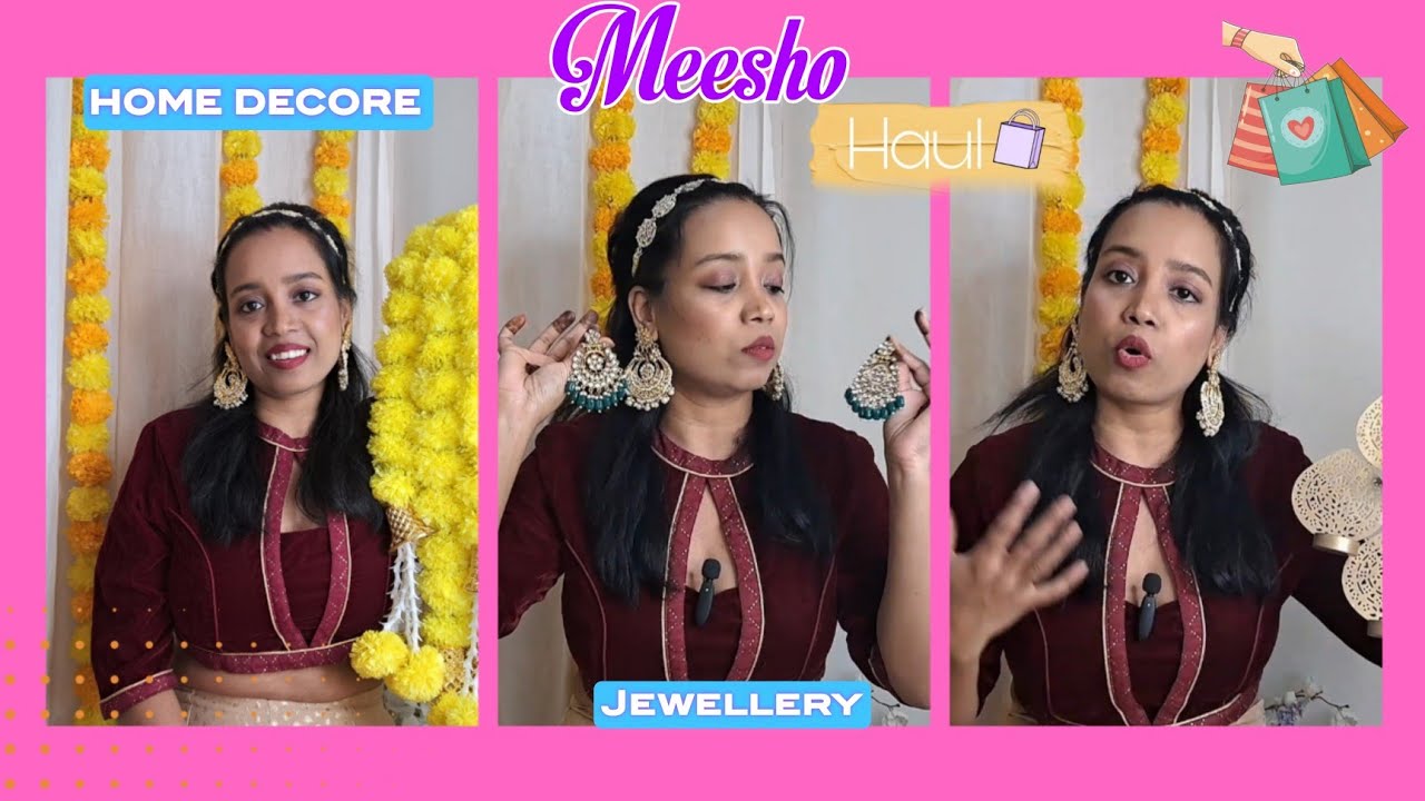 Meesho Shopping Haul | Jewellery and Home decor ✨️ 🛍
