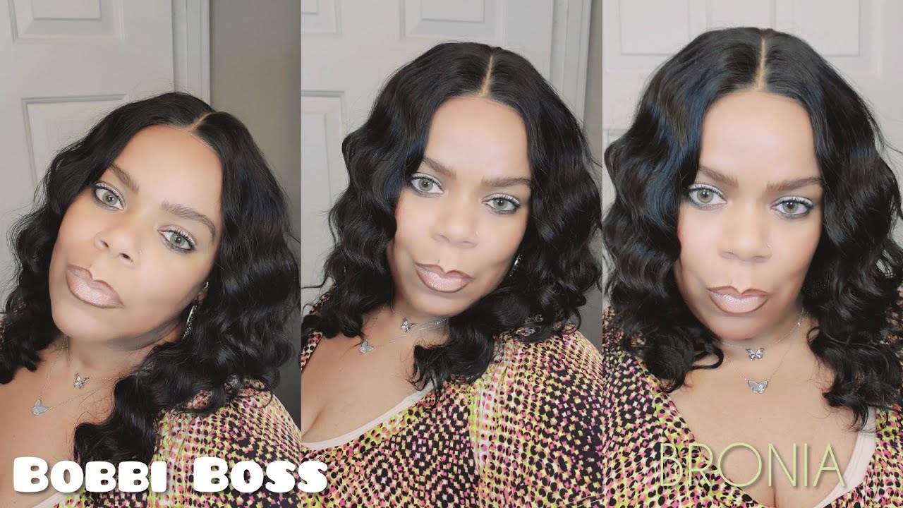 AFFORDABLE 🥰 🏵 Bobbi Boss 100% Unprocessed Human Hair Lace Front Wig MHLF482 BRONIA