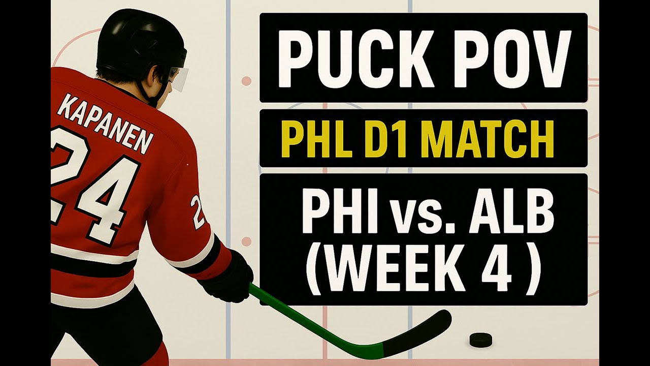 Kapanen POV - PHL D1 Match | Puck Gameplay Highlights