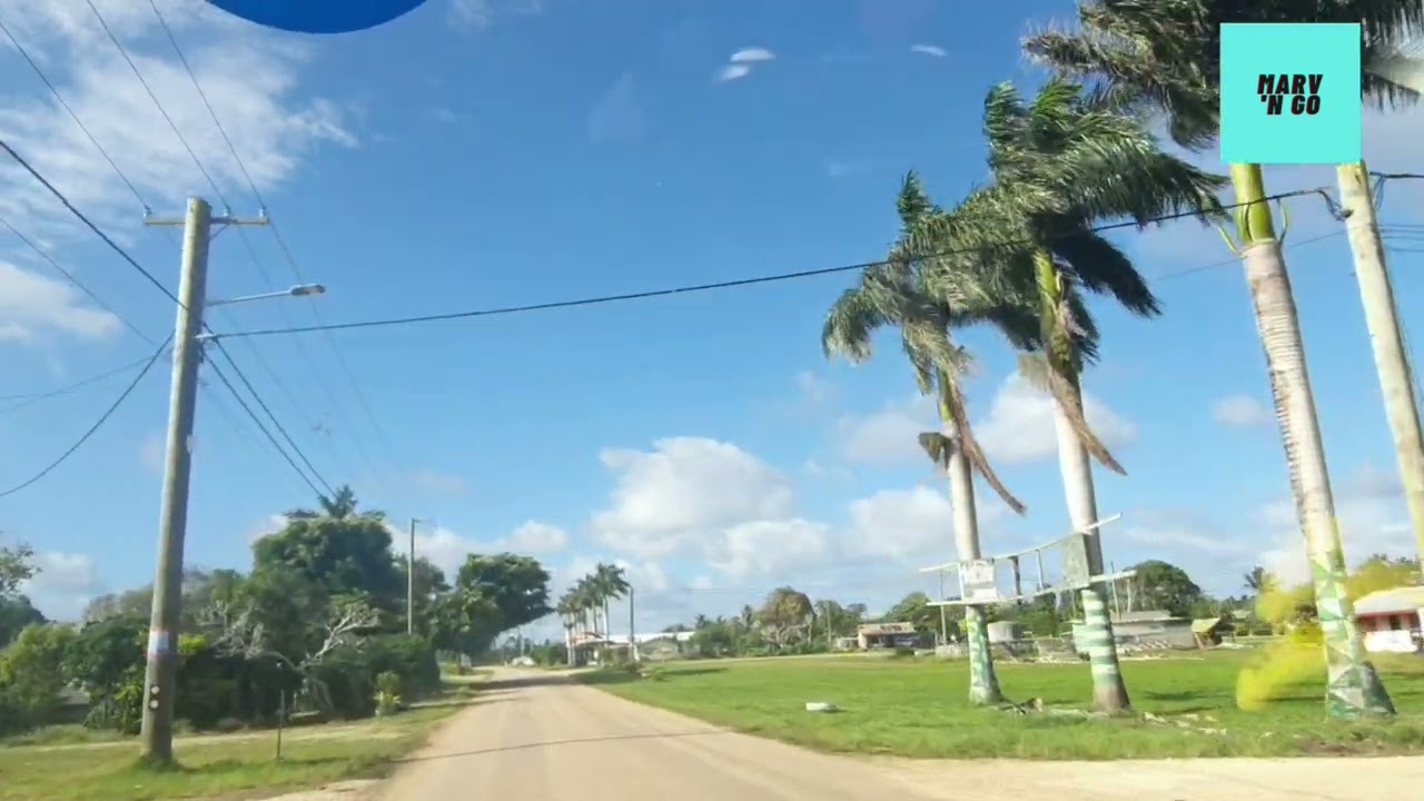 Roads and Villages around Eua Island in the Kingdom Of Tonga (Raw and unedited)
