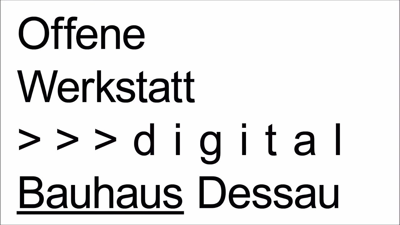 Bauhaus Dessau &ndash; Offene Werkstatt digital: Tutorial #6 &ndash; Schattenbilder