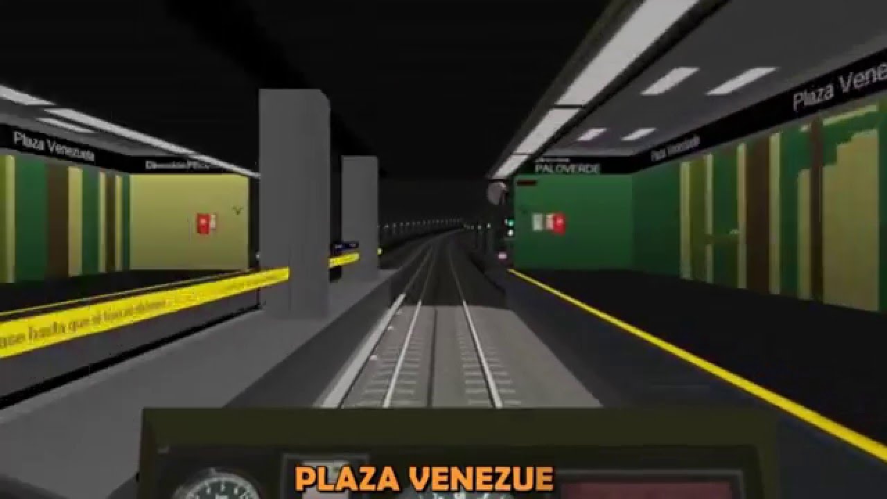 Metro de Caracas linea 1 Simulador Time Lapse, 50fps 720P