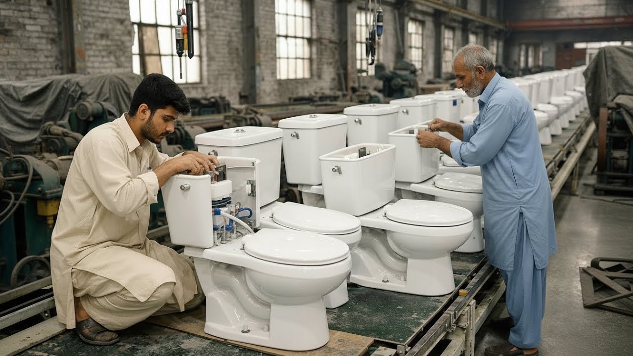 How Western Toilet Commode Seats Are Made – Inside a Traditional Ceramic Factory