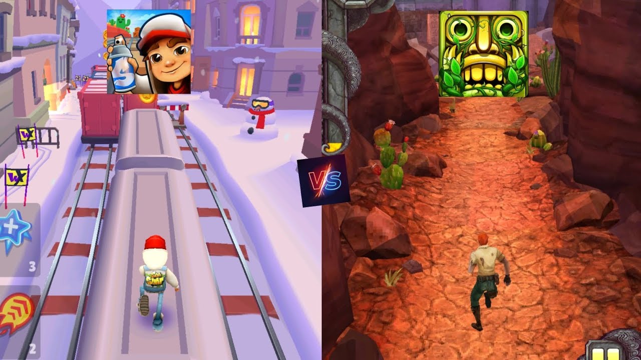 Sabway surfers🆚 temple run 2 campitition [sabway surfers Vs temple run]