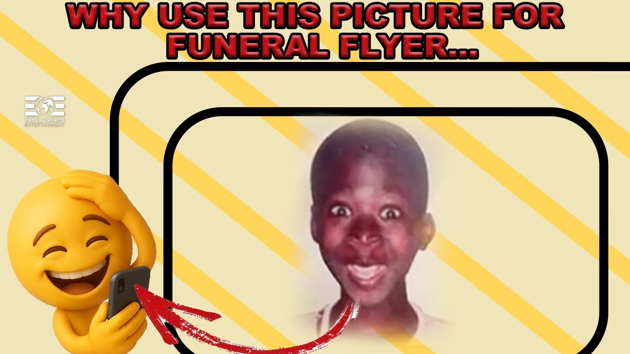 THE MOST UNEXPECTED FUNERAL FLYER PICTURE EVER