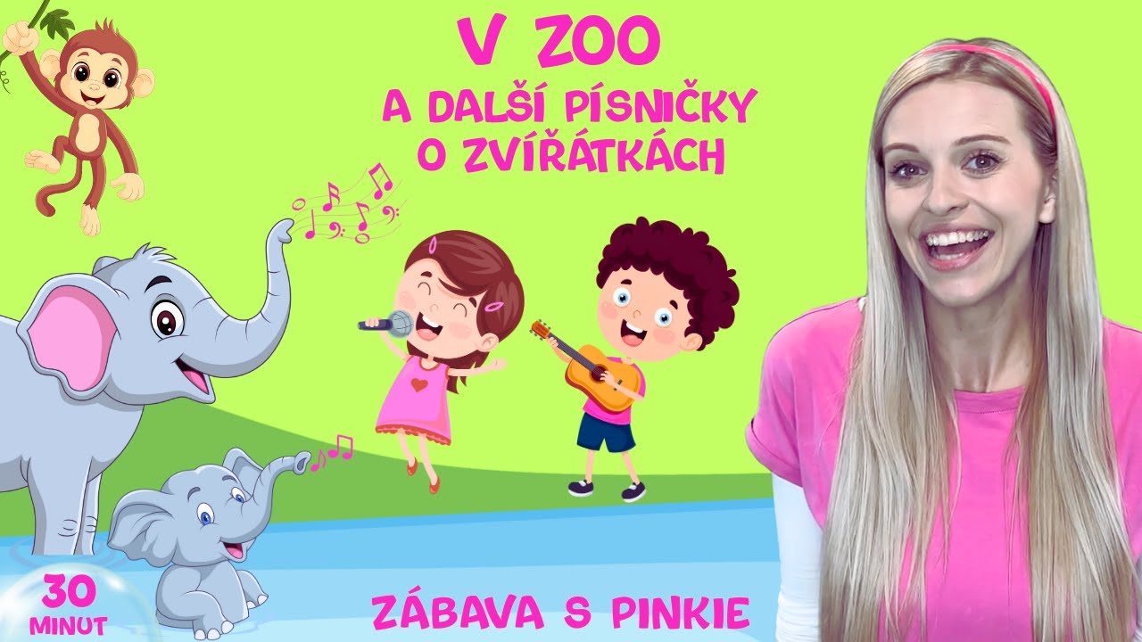 V ZOO - Písničky pro Děti - Zvířátka pro Děti – Veselé Písničky - 30 Minut Zábavy