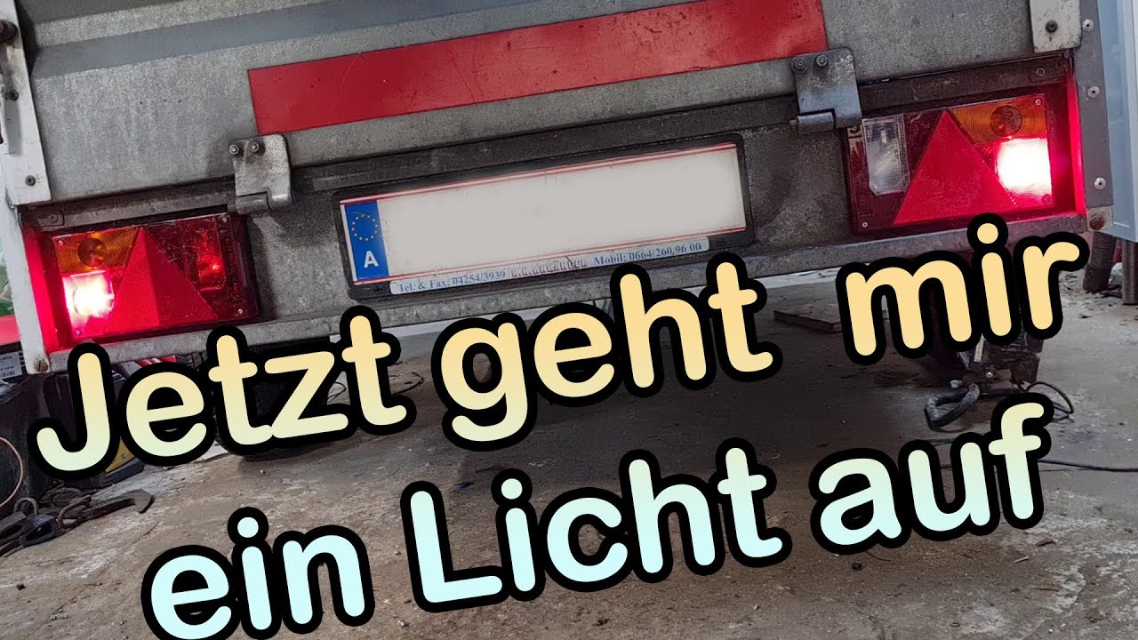 Neue Beleuchtung für den Anhänger