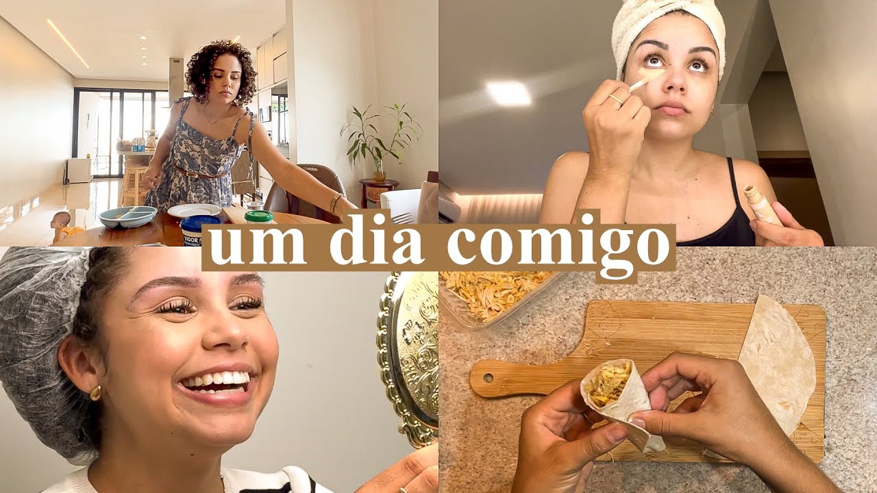 Minha rotina da manhã com dois filhos, tirando a micro da sobrancelha e fazendo jantar...
