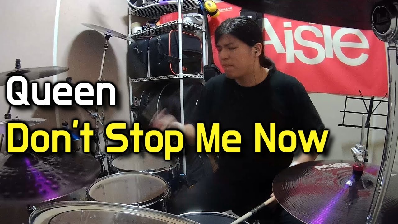 Queen - Don't Stop Me Now - Drum Cover (By Boogie Drum) Bohemian Rhapsody Ost