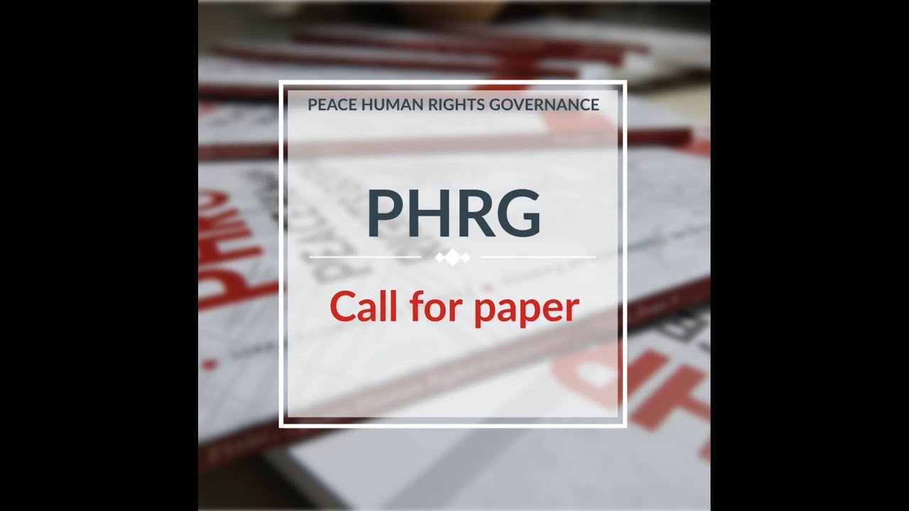 PHRG - special issue, call for paper