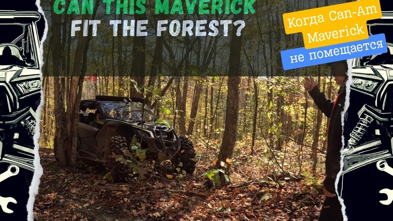 Massive Can-Am Maverick Hits Tight Forest Trails ... But the Driver Nailed It!
