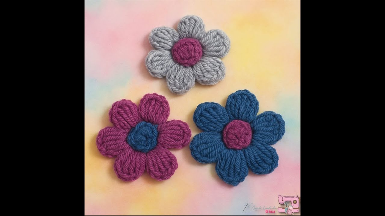 🌸Come Fare Fiori all'Uncinetto in Pochi Minuti! 🧶 Idea Creativa🌸