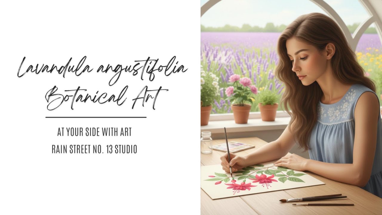 At Your Side with Art | Study with me | 🌸 Lavender Blossoms Up Close: Sketching the Details 💜🔍
