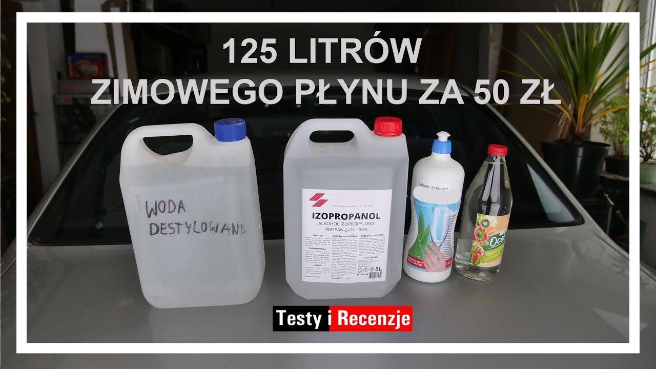 Jak zrobić zimowy płyn do spryskiwaczy | 125 litr&oacute;w za 50 zł #diy