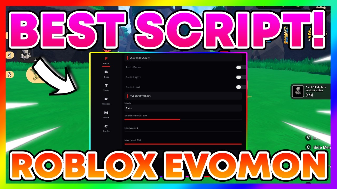 Evomon Script - AUTO CHEST, AUTO DUNGEON, AUTO CATCH, AUTO BATTLE (NO KEY)