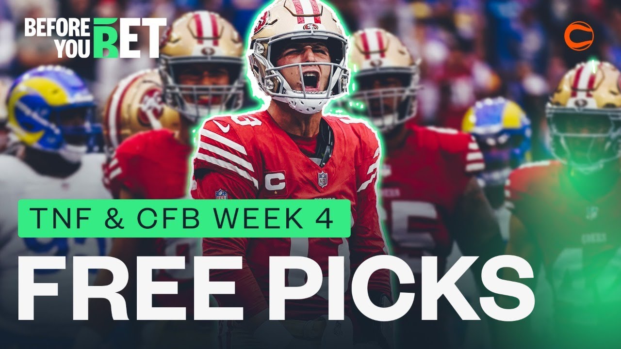 TNF GIANTS VS 49ERS BEST BETS & CFB WEEK 4 PICKS WITH BRAD POWERS