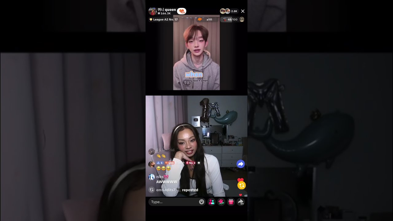 Queenie's 1 Million Celebration(Queenie’s reaction)