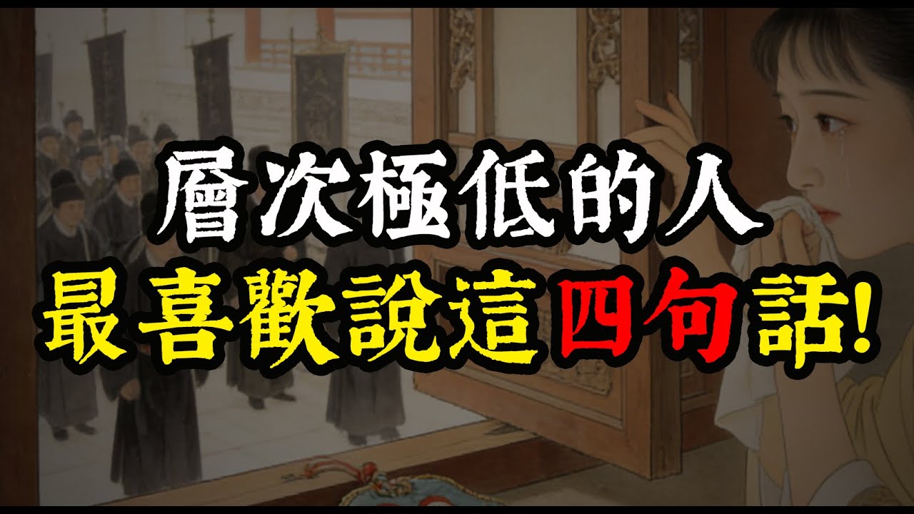 這四句話，是低層次的人最愛說的廢話# 人間清醒 #反內耗 #社交技巧 #識人術 #正能量 #生活感悟 #遠離消耗