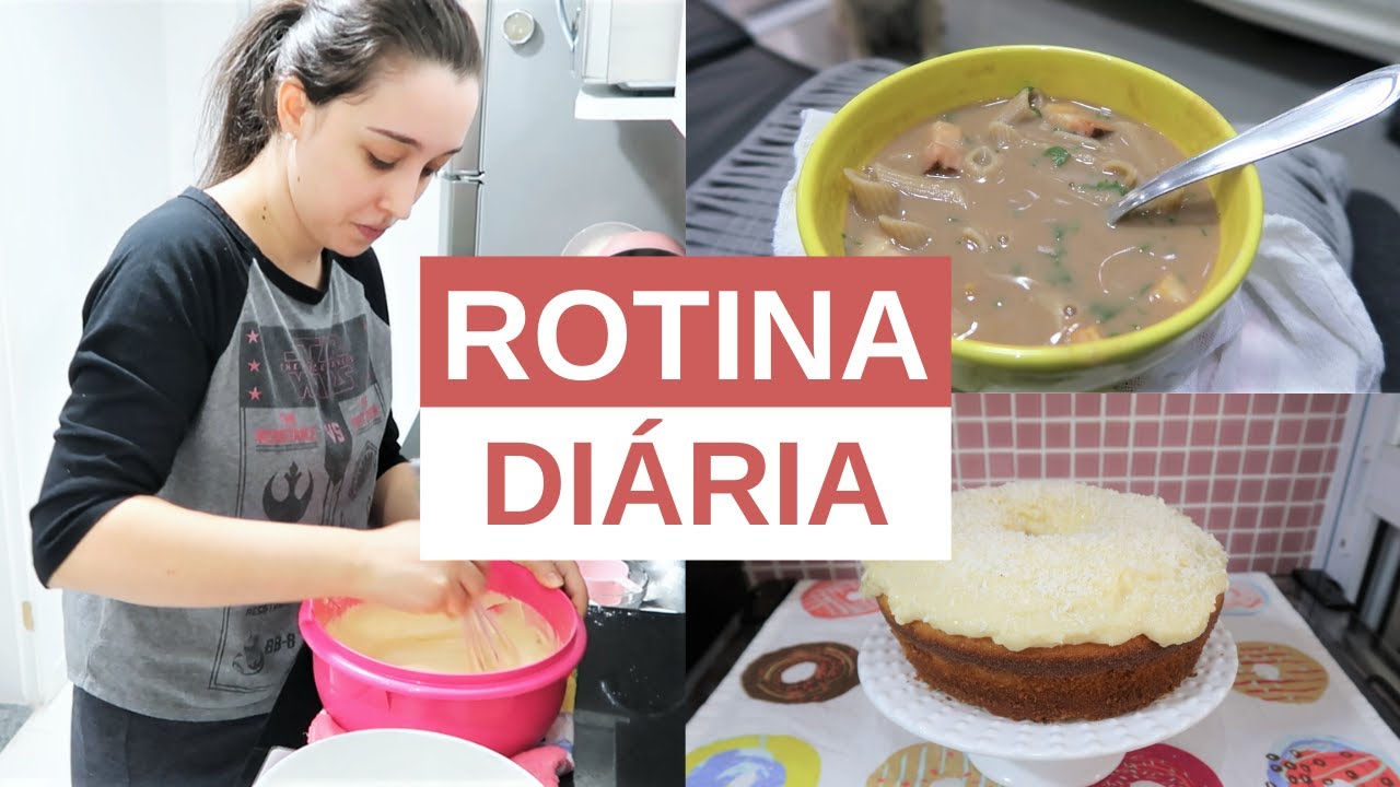 ROTINA DIÁRIA: FIZ PANQUECA AMERICANA, SOPA DE FEIJÃO E BOLO DE CAIXINHA!