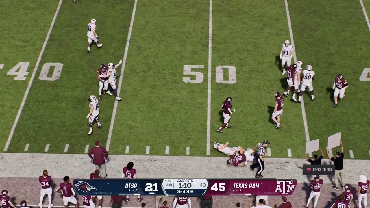 Stewartverse NCAA Football - UTSA (2-1) at Texas A&M (1-2) - Week 4