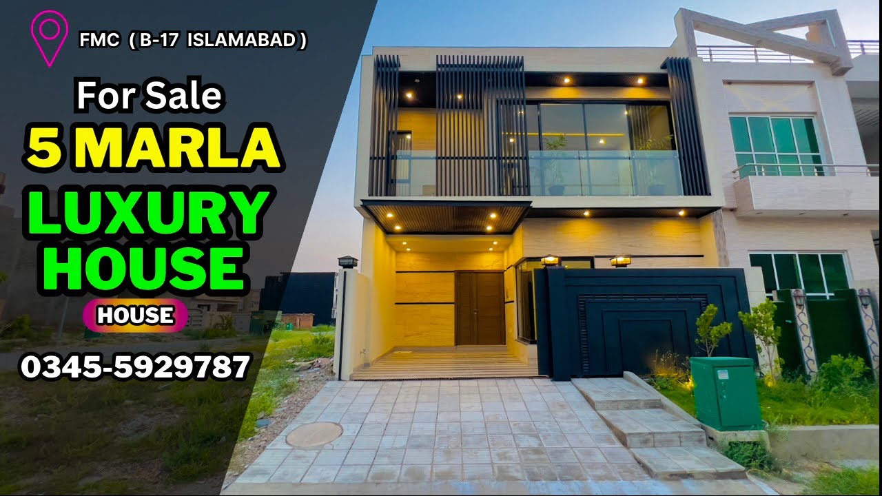 5 Marla Modern Design House for Sale in FMC B17 Islamabad | Near Park & Comercial #b17islamabad