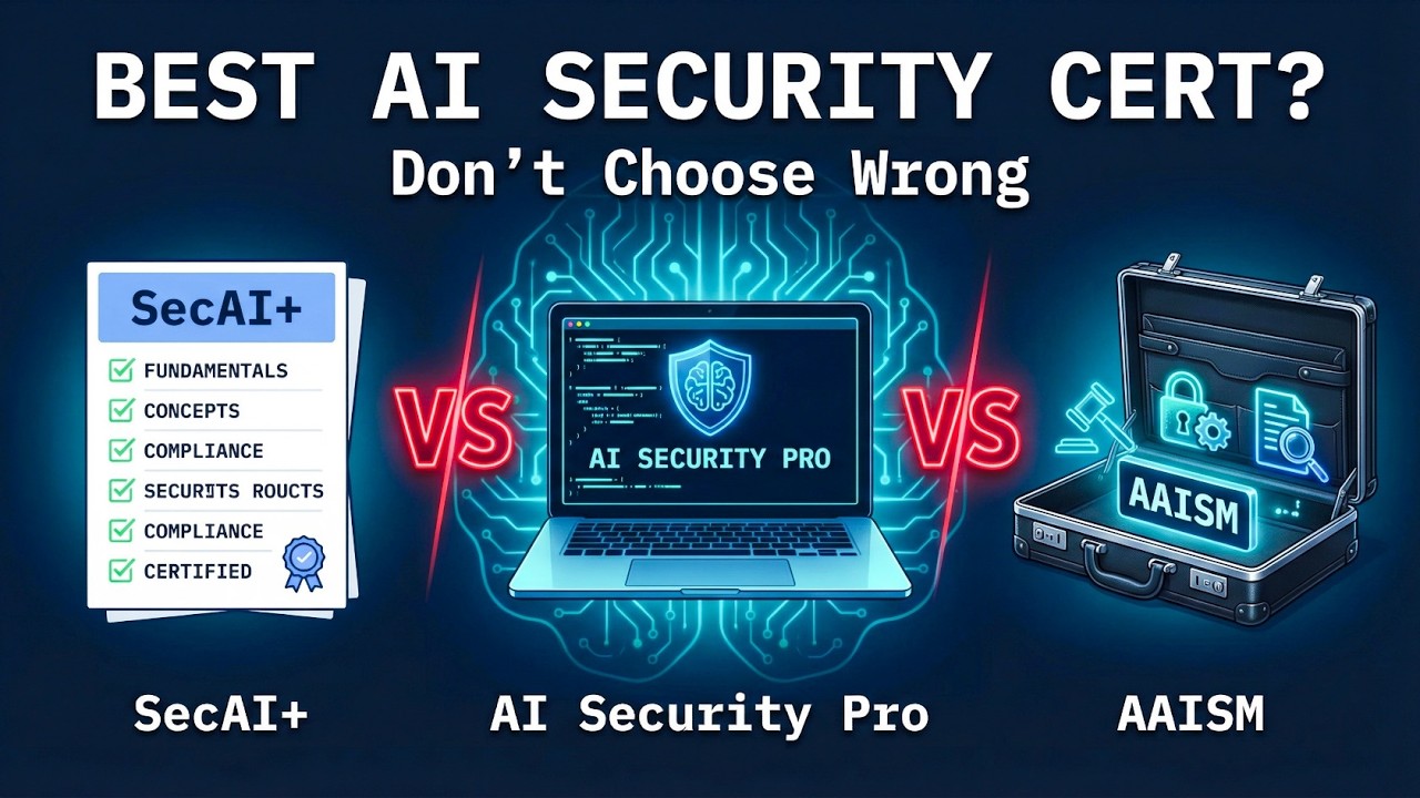 COMPTIA SecAI+ vs AI Security Professional vs AAISM: Which AI Security Cert Is Worth It?
