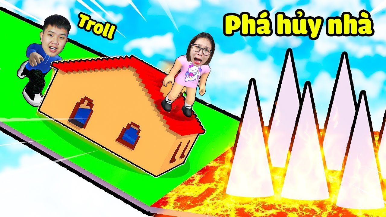 bqThanh Troll Ốc Phá Hủy Ngôi Nhà Bằng Nhiều Cách Siêu Tấu Hài! Xem Ai Sống Sót ???