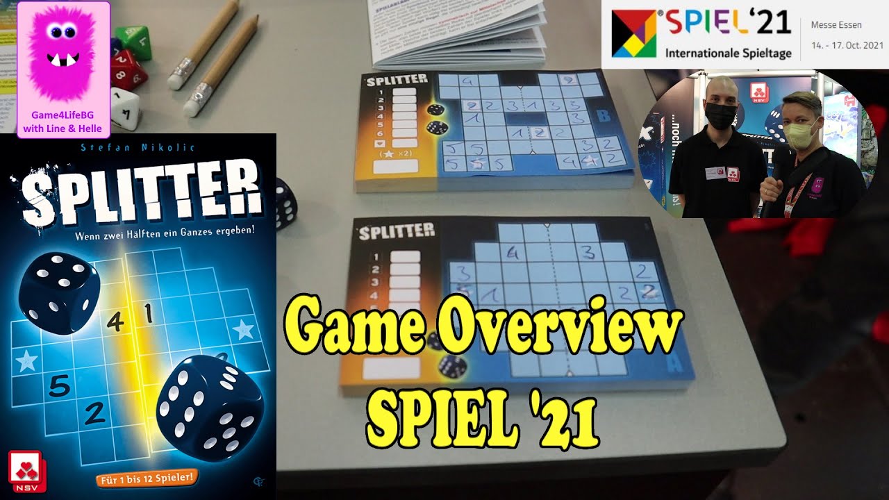 Splitter, Game Overview at Essen SPIEL '21 - New Game Releases