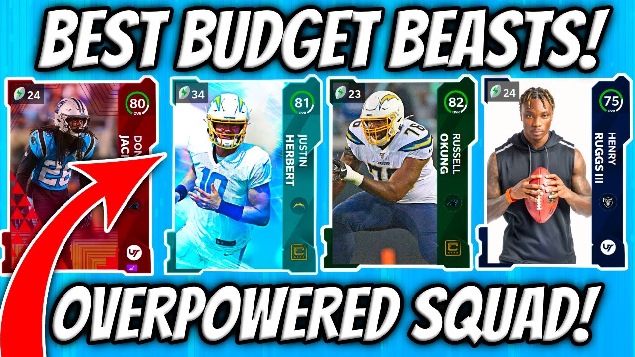 THE BEST BUDGET BEASTS IN MADDEN 21 ULTIMATE TEAM! OVERPOWERED BUDGET SQUAD! Madden 21 Ultimate Team