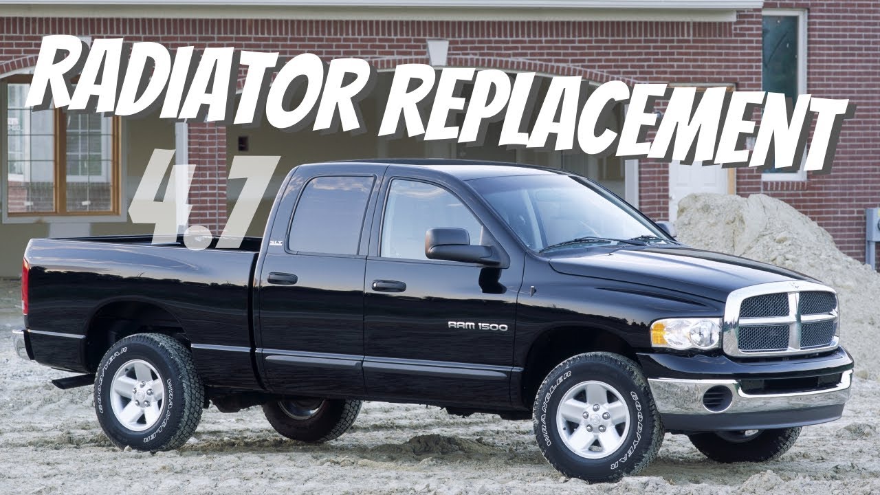 Замена радиатора в Dodge Ram 1500 4.7L V8 2003 года выпуска