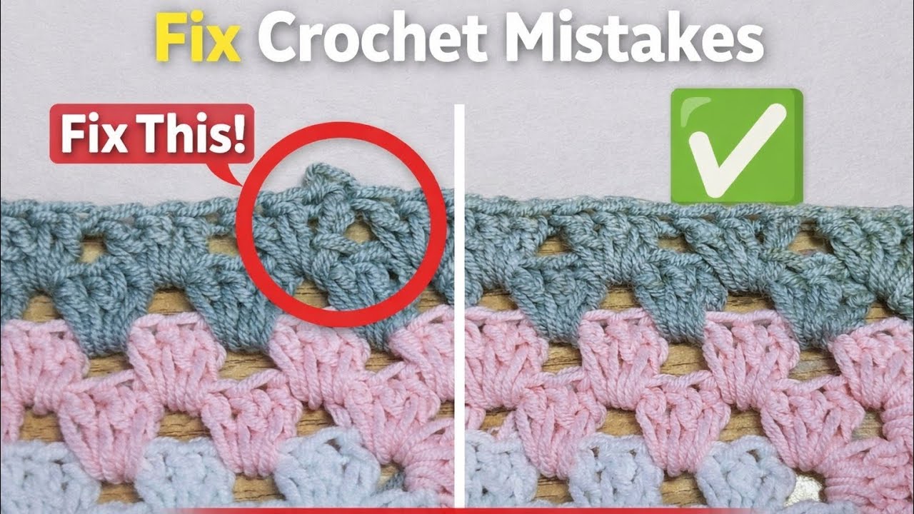 Stop Making This Crochet Mistake! Easy Fix for Perfect Stitches (Beginner Friendly)